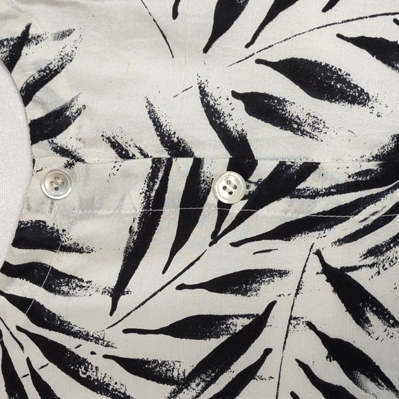 Due per Due Silk Leaf Print Tunic/Blouse - Picture 5 of 6